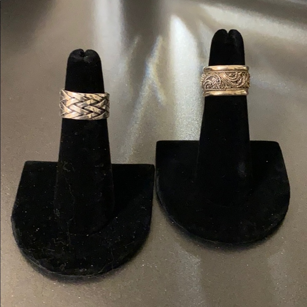 9.25 Sterling Silver Rings (two rings)
